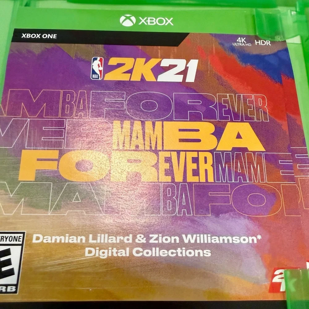 NBA 2K21 Mamba Forever Edition w/ Slip Cover Microsoft Xbox One Complete Bonus c